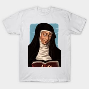 German Philosopher Hildegard of Bingen illustration T-Shirt